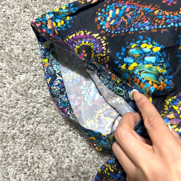 Robert Graham Men's Sz 2XL Multicolor Paisley Short Sleeve Button-Up Shirt - Picture 8 of 10